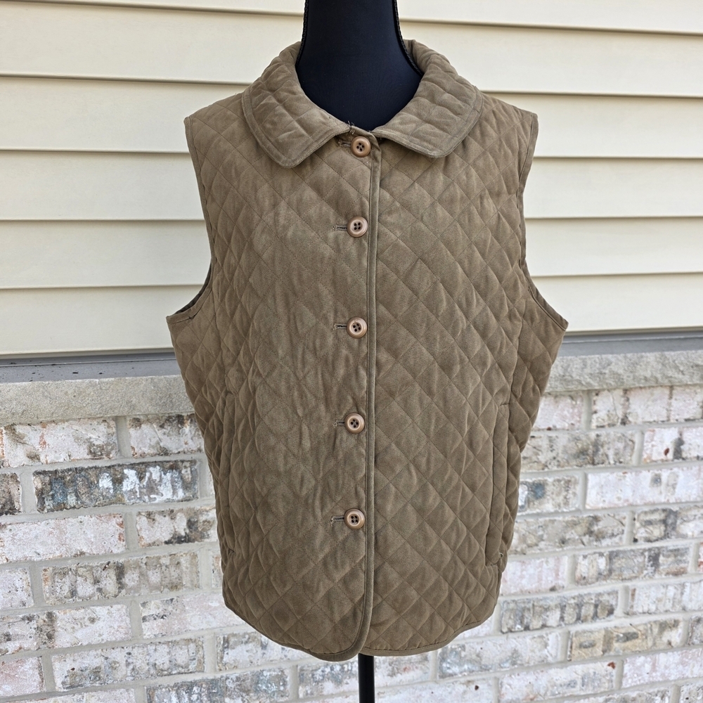 Cabela’s Quilted Vest Brown Large Outdoor Workwear